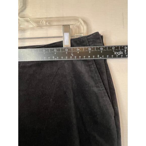 J. Jill black velour pants with side zipper, size 10 - Picture 9 of 10